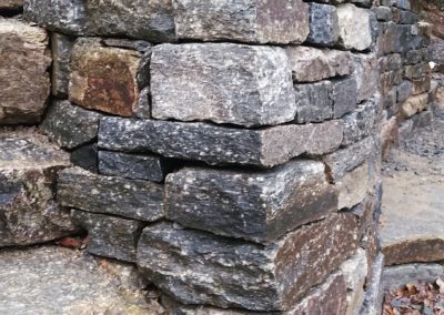 granite retaining wall